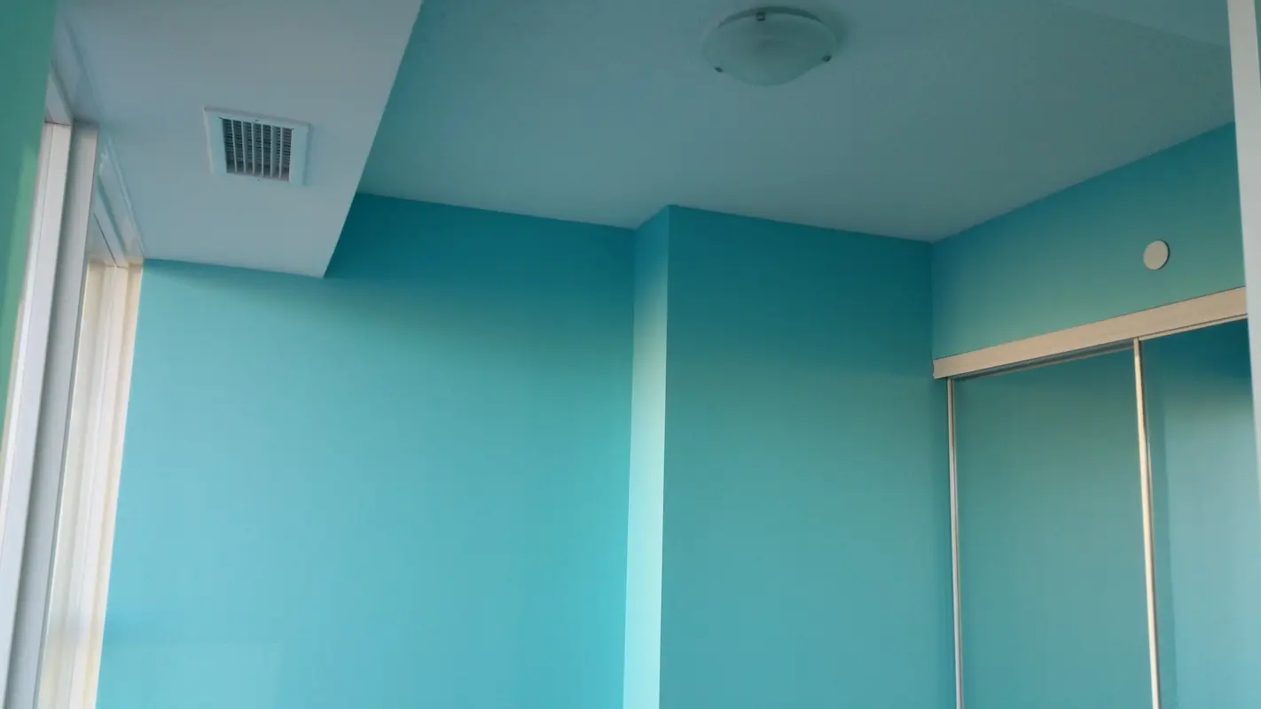Condo painting project in Liberty Village — 1BR + Den · 680 sq/ft